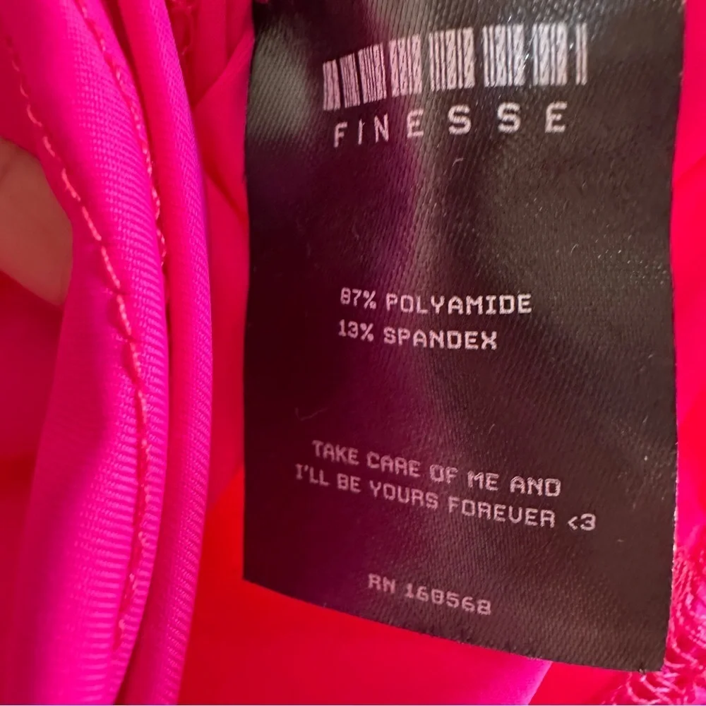 Finesse Hot Pink Fun & Flirty Mini Skirt XS Galentines Date Night Valentines Day